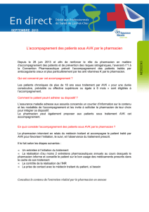 Accompagnement patient AVK INFO AUX MED