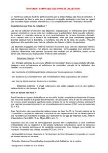 TRAITEMENT COMPTABLE DES FRAIS DE COLLECTION De