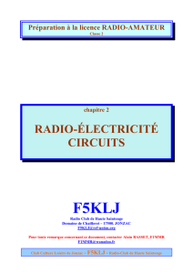 RADIO-ÉLECTRICITÉ CIRCUITS