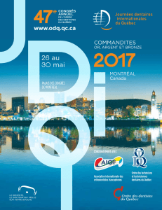 commandites - Ordre des dentistes du Québec