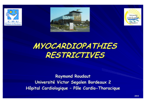 myocardiopathies restrictives