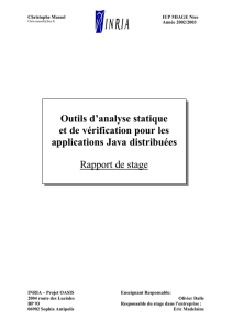 Outils d`analyse statique et de vérification pour les applications Java