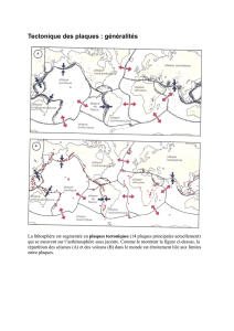 Tectonique des plaques : généralités