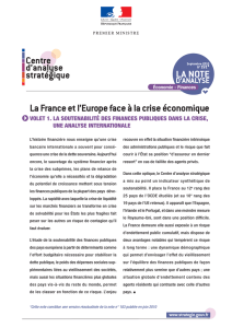 La France et l`Europe face à la crise économique