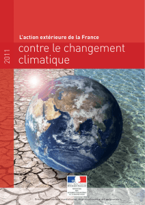 L`action extérieure de la France contre le changement climatique