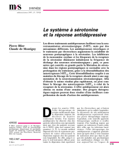 Le système à sérotonine et la réponse antidépressive - iPubli