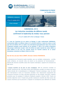 EURONAVAL 2014 Les industries mondiales de défense navale