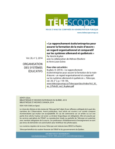 organisation des systèmes éducatifs - Télescope