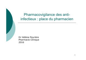 Pharmacien et antiinfectieux PV 2016 H peyriere