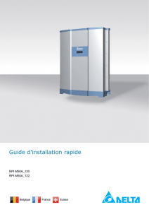 Guide d`installation rapide
