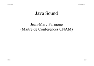 Java Sound - Cedric/CNAM