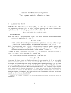 Axiome du choix et conséquences. Tout espace vectoriel admet une