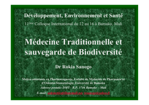 Médecine Traditionnelle et sauvegarde de Biodiversité