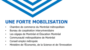 une forte mobilisation - Chambre de commerce du Montréal