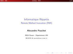 Informatique Répartie - Remote Method Invocation (RMI)