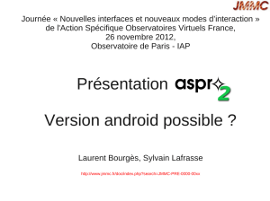 Présentation Aspro2 - Version Android possible - OV