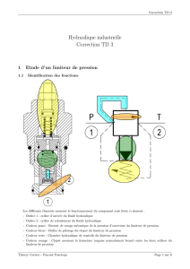Hydraulique industrielle Correction TD 3