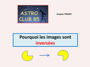 Si on décale le point lumineux, son image se - astro club 85