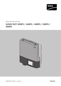 Manuel de service - SUNNY BOY 3000TL / 3600TL / 4000TL