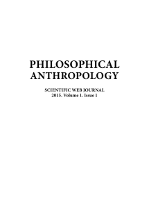 horizons of philosophical anthropology