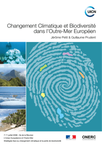 Changement Climatique et Biodiversité dans l`Outre-Mer