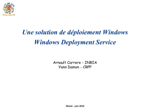 Déploiement de systèmes windows avec WDS