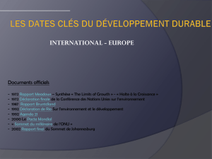 Dates clés International Europe