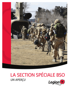 la section spéciale bso - The Royal Canadian Legion