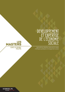 développement et expertise de l`économie sociale