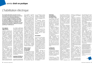 Droit en pratique. L`habilitation électrique