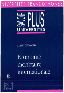 Economie monétaire internationale