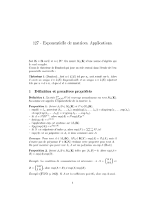 127 - Exponentielle de matrices. Applications. - IMJ-PRG