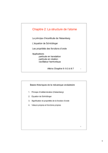 Chapitre 2: La structure de l`atome