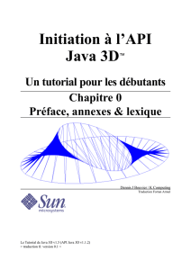 Le tutorial de l`API Java 3D