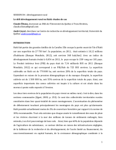 développement rural Le défi développement rural en Haïti