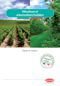 Récapitulatif de la gamme Vigne Arboriculture