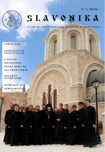 slavonika - Séminaire orthodoxe russe en France