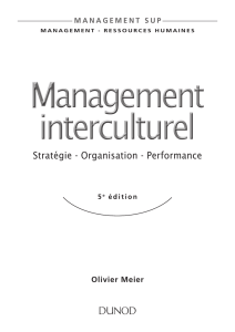 Stratégie - Organisation - Performance