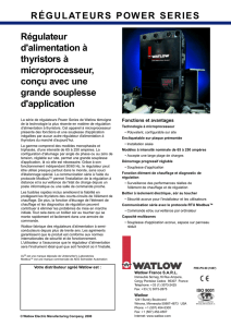 Spécifications - Watlow France