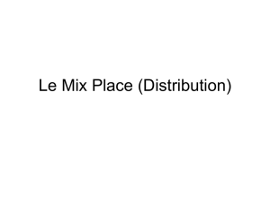 Le Mix Place (Distribution)
