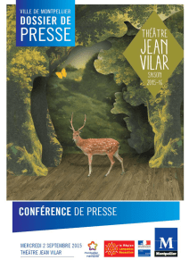 Dossier de presse 2001-2002 - Théâtre Jean Vilar