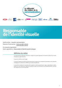 Responsable de l`identité visuelle - Le référentiel des métiers de la