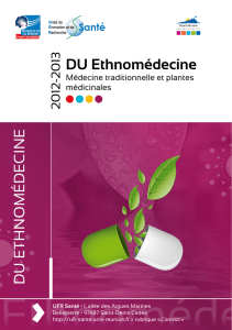 Ethnomédecine - UFR Santé - Université de La Réunion
