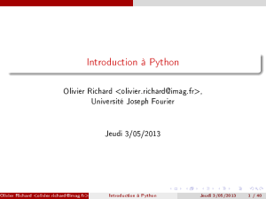 Introduction à Python