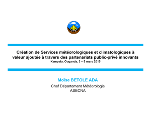 ASECNA - UNDP Climate Change Adaptation