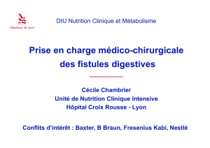 Fistules digestives DIU 2011