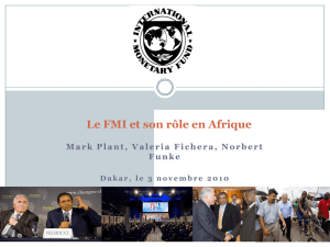 Le FMI et son rôle en Afrique