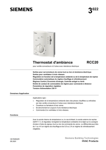3022 Thermostat d`ambiance RCC20