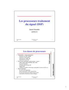 Les processeurs traitement du signal (DSP)