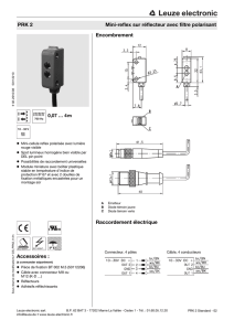 Accessoires : Encombrement Raccordement électrique PRK 2 Mini